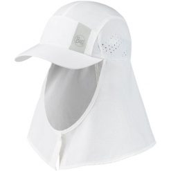 Czapka z nakarcznikiem sahara cap ochrona UVP50. Białe czapki damskie Buff, bez wzorów, sportowe. Za 207.99 zł.