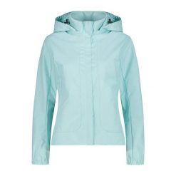 Damska wodoodporna kurtka zapinana na zamek CMP. Białe kurtki sportowe damskie CMP, s, bez wzorów, bez ramiączek, bez kaptura, trekkingowe. Za 506.50 zł.