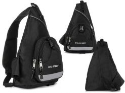Bag Street Plecak Męski Na Ramię Wodoodporny Sportowy Lekki 026. Czarne plecaki męskie bez wzorów, sportowe. Za 59.99 zł.