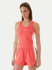 Calvin Klein Swimwear Top LV00Q61152 Różowy Slim Fit. Czerwone topy damskie Calvin Klein Swimwear, xxl, bez wzorów, z bawełny, bez kołnierzyka, bez ramiączek. Za 119.99 zł.