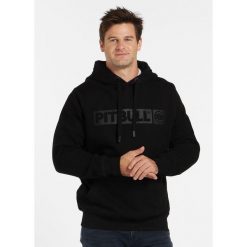 Bluza męska Pitbull z kapturem Hilltop Black. Czarne bluzy męskie PITBULL, m, bez wzorów, z kapturem, na fitness i siłownię. Za 239.00 zł.
