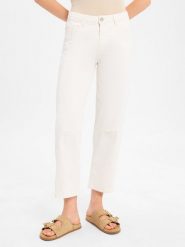 Opus Jeansy Barrel - Lolah Kobiety Bawełna biały, 36-28. Białe jeansy damskie Opus, z aplikacjami, z bawełny, klasyczne. Za 449.95 zł.