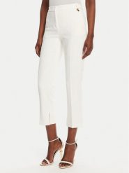 Elisabetta Franchi Chinosy PA-098-52E2-V320 Biały Regular Fit. Białe spodnie materiałowe damskie Elisabetta Franchi, bez wzorów, z syntetyku. Za 899.99 zł.