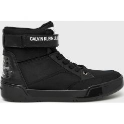 Calvin Klein Jeans - Buty. Czarne botki męskie Calvin Klein Jeans, bez wzorów, z gumy, casualowe, bez obcasa, bez zapięcia. Za 699.90 zł.