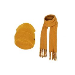 Modny zestaw zimowy damski szalik i czapka jeden rozmiar. Czarne czapki damskie HEAT KEEPER, na zimę, bez wzorów. Za 185.79 zł.