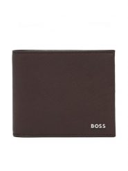 BOSS Portfel Northon 50568387 Brązowy ciemny. Brązowe portfele męskie Boss, bez wzorów, ze skóry. Za 449.99 zł.