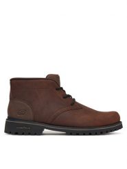 Skechers Trzewiki Quintero - Damien 205903/DKBR Brązowy. Brązowe botki męskie Skechers, bez wzorów, bez obcasa, bez zapięcia. Za 499.99 zł.