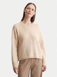 Marc O'Polo Sweter 408 6121 60463 Beżowy Regular Fit. Brązowe swetry nierozpinane damskie Marc O'Polo, s, bez wzorów, z wełny, bez kołnierzyka, bez ramiączek. Za 369.99 zł.