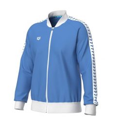 Kurtka z dresu Arena Relax IV Team. Białe kurtki męskie ARENA, m, z aplikacjami, z dresówki, klasyczne, bez kaptura. Za 317.00 zł.