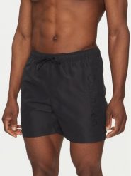 Calvin Klein Swimwear Szorty kąpielowe KM0KM01166 Czarny Regular Fit. Czarne kąpielówki męskie Calvin Klein Swimwear, l, bez wzorów, z syntetyku. Za 179.99 zł.