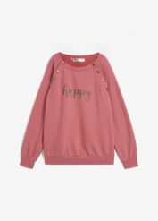 Bluza ciążowa i do karmienia 2w1. Fioletowe bluzy damskie bonprix, bez wzorów, bez ramiączek, bez kaptura. Za 159.99 zł.