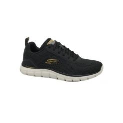Buty sportowe Sneakersy męskie, Track - Leshur. Czarne buty sportowe męskie Skechers, bez wzorów, bez zapięcia. Za 269.99 zł.