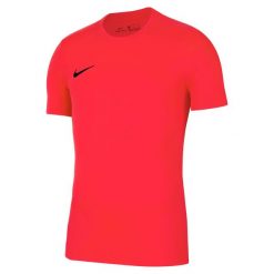 Koszulka sportowa męska Nike Park Vii. Czerwone koszulki sportowe męskie Nike, m, bez wzorów, bez ramiączek, do piłki nożnej. Za 149.00 zł.