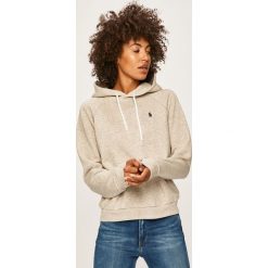 Polo Ralph Lauren - Bluza. Szare bluzy damskie Polo Ralph Lauren, l, bez wzorów, z bawełny, bez ramiączek, z kapturem. Za 579.90 zł.