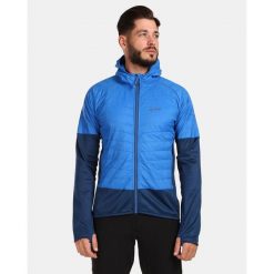 Męska hybrydowa kurtka ocieplana Kilpi GARES-M. Niebieskie kurtki męskie Kilpi, l, bez wzorów, z nylonu, sportowe, bez kaptura. Za 339.43 zł.