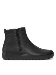 ECCO Sztyblety Soft 7 Tred 45031401001 Czarny. Czarne botki męskie ecco, bez wzorów, ze skóry, bez obcasa, bez zapięcia. Za 659.99 zł.