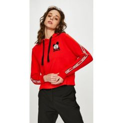 Tally Weijl - Bluza. Czerwone bluzy damskie TALLY WEIJL, m, z aplikacjami, z bawełny, bez ramiączek, z kapturem. W wyprzedaży za 89.90 zł.