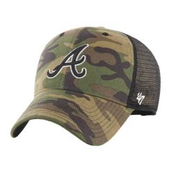 Czapka z daszkiem 47 Brand MLB Atlanta Braves Camo Branson MVP. Zielone czapki damskie 47 Brand, na wiosnę, bez wzorów. Za 161.00 zł.