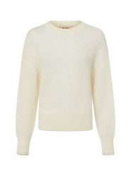 MOS MOSH Sweter z moheru - MMSigva Kobiety biały, S. Białe swetry nierozpinane damskie Mos Mosh, s, bez wzorów, z dzianiny, eleganckie, bez kołnierzyka, bez ramiączek. Za 329.95 zł.