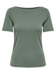 ONLY T-Shirt Free 15367559 Zielony Regular Fit. Zielone t-shirty damskie ONLY, m, bez wzorów, z syntetyku, bez kołnierzyka, bez ramiączek. Za 99.99 zł.