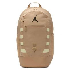 Plecak szkolny sportowy Nike Jordan. Brązowe plecaki męskie Nike, bez wzorów, z materiału, biznesowe. Za 249.00 zł.