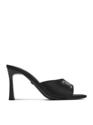 Juicy Couture Klapki CEO-259-29-06 Czarny. Czarne klapki damskie Juicy Couture, bez wzorów, z materiału, bez obcasa, bez zapięcia. Za 249.99 zł.
