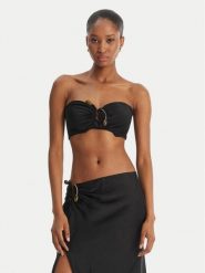 Bardot Top Dylan 60307TB Czarny Slim Fit. Czarne topy damskie Bardot, bez wzorów, z syntetyku, bez kołnierzyka, bez ramiączek. Za 399.99 zł.