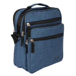 Torebka, Granatowa Listonoszka Zapinana na Zamek z Regulowanym Paskiem -Pako Jeans. Niebieskie torby na ramię męskie Pako Jeans, z jeansu, na ramię, małe. Za 59.00 zł.