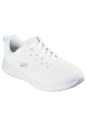 Buty SKECHERS BOBS B FLEX LO COOL EASE Biały. Białe obuwie trekkingowe damskie Skechers, z materiału, bez zapięcia. Za 242.99 zł.