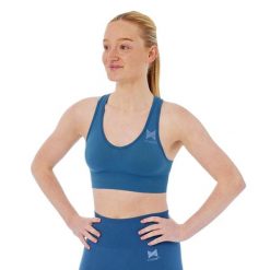 Xtreme Sportswear damski top sportowy niebieski. Niebieskie koszulki sportowe damskie XTREME SOCKSWEAR, xl, bez wzorów, bez ramiączek, na fitness i siłownię. Za 125.82 zł.