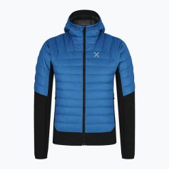 Kurtka skiturowa męska Montura Peak Hybrid Hooded. Niebieskie kurtki sportowe męskie MONTURA, l, bez wzorów, z materiału, bez kaptura, narciarskie. Za 809.99 zł.