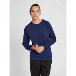 Bluza damska Hummel red Heavy. Niebieskie bluzy damskie Hummel, xl, bez wzorów, prążkowane, sportowe, bez ramiączek, bez kaptura. Za 195.50 zł.