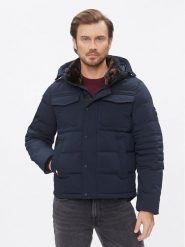 Tommy Hilfiger Kurtka zimowa Rockie MW0MW32790 Granatowy Regular Fit. Niebieskie kurtki męskie Tommy Hilfiger, na zimę, m, bez wzorów, z syntetyku, bez kaptura. Za 1,189.00 zł.