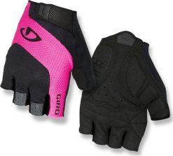 Giro Rękawiczki damskie GIRO TESSA GEL krótki palec black pink roz. XL (obwód dłoni 205-210 mm / dł. dłoni 196-205 mm) (NEW). Czarne rękawiczki damskie Giro, bez wzorów. Za 123.12 zł.