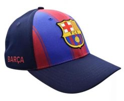 Czapka z daszkiem FC Barcelona 2025/26 - oficjalna licencjonowana. Niebieskie czapki damskie FC BARCELONA, bez wzorów, z materiału. Za 93.01 zł.