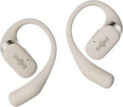 Słuchawki Shokz OpenFit Beige (T910-ST-BG). Brązowe słuchawki bezprzewodowe SHOKZ. Za 622.65 zł.