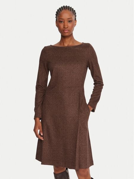 Weekend Max Mara Sukienka dzianinowa Balocco 2525626062 Brązowy Regular Fit. Brązowe sukienki damskie Weekend Max Mara, s, bez wzorów, z dzianiny, bez kołnierzyka, bez ramiączek. Za 879.99 zł.