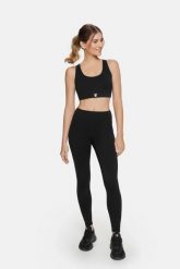Legginsy fitness damskie Eclipse Cardiobunny z wysokim stanem. Czarne legginsy damskie Cardio Bunny, bez wzorów, z tkaniny. Za 139.99 zł.