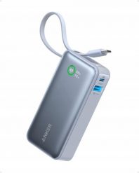 Anker Nano Power Bank (10,000mAh, 30W, Built-In USB-C Cable, Blue). Niebieskie powerbanki Anker. Za 254.00 zł.
