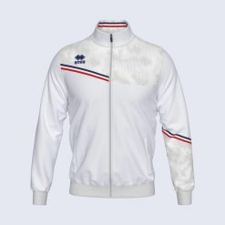 Kurtka z dresu Errea Erick. Białe kurtki męskie ERREA, m, bez wzorów, z dresówki, sportowe, bez kaptura. Za 174.50 zł.
