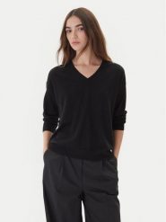 Weekend Max Mara Sweter Fiocchi 2525366042 Czarny Regular Fit. Czarne swetry nierozpinane damskie Weekend Max Mara, xs, bez wzorów, z wełny, bez kołnierzyka, bez ramiączek. Za 779.99 zł.