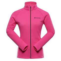 Bluza damska sportowa szybkoschnąca Alpine Pro Dozera 2. Czerwone bluzy damskie Alpine Pro, bez wzorów, sportowe, bez ramiączek, bez kaptura. W wyprzedaży za 319.00 zł.
