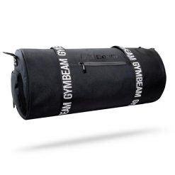 Torba sportowa GymBeam Barrel Black. Czarne torby na ramię męskie GYMBEAM, z materiału, na ramię, duże. Za 98.90 zł.