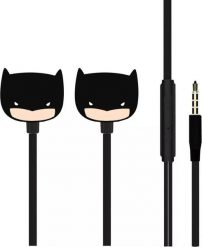 Słuchawki DC Comics Batman 001 Czarne. Czarne słuchawki dokanałowe DC Comics. Za 39.45 zł.