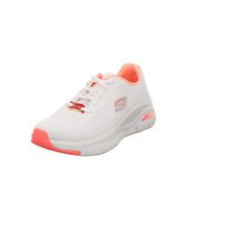 Dorosły Obuwie Sportowe Skechers Arch Fit - Infinity Cool Białe. Białe obuwie sportowe damskie Skechers, bez wzorów, bez zapięcia, trekkingowe. Za 399.99 zł.