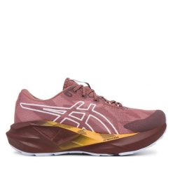 Buty do biegania Asics. Czerwone obuwie sportowe damskie Asics, bez wzorów, bez zapięcia, do biegania. Za 679.99 zł.