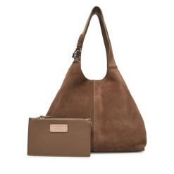 Torebka Coccinelle. Brązowe shopperki damskie Coccinelle, bez wzorów, bez dodatków. Za 1,399.00 zł.