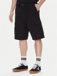 Volcom Szorty materiałowe Strange Tripper A0912502 Czarny Loose Fit. Czarne szorty męskie Volcom, bez wzorów, z bawełny. Za 279.99 zł.