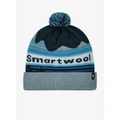 Czapka zimowa Smartwool Knit Winter Pattern POM Beanie - twilight blue heather. Zielone czapki damskie Smartwool, na zimę, bez wzorów. Za 130.99 zł.