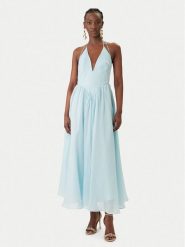 Bardot Sukienka koktajlowa Arletha Halter 59963DB3 Błękitny Regular Fit. Niebieskie sukienki damskie Bardot, bez wzorów, z syntetyku, wizytowe, bez kołnierzyka, bez ramiączek. Za 949.99 zł.